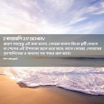 Picture 02 - 2 ৰাজাৱলি 3:17 BENIRV - কারণ সদাপ্রভু এই - Bible Verse Picture