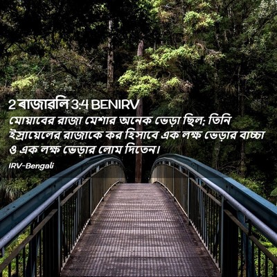 Picture 02 - 2 ৰাজাৱলি 3:4 BENIRV - মোয়াবের রাজা - Bible Verse Picture
