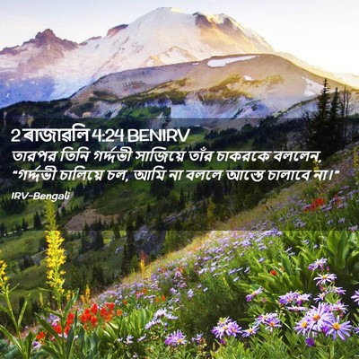 Picture 02 - 2 ৰাজাৱলি 4:24 BENIRV - তারপর তিনি - Bible Verse Picture