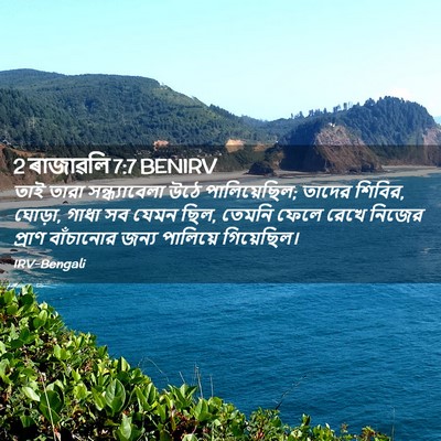 Picture 02 - 2 ৰাজাৱলি 7:7 BENIRV - তাই তারা - Bible Verse Picture