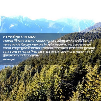 Picture 02 - 2 ৰাজাৱলি 8:12 BENIRV - হসায়েল জিজ্ঞাসা - Bible Verse Picture