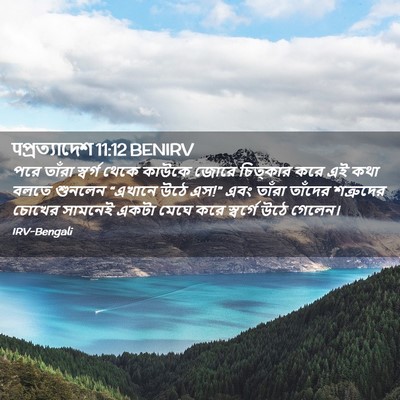 Picture 02 - पপ্রত্যাদেশ 11:12 BENIRV - পরে তাঁরা স্বর্গ - Bible Verse Picture