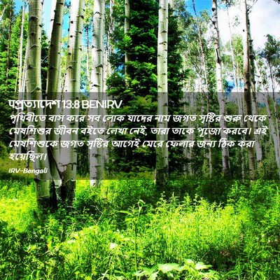 Picture 02 - पপ্রত্যাদেশ 13:8 BENIRV - পৃথিবীতে বাস করে - Bible Verse Picture