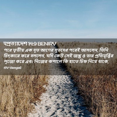 Picture 02 - पপ্রত্যাদেশ 14:9 BENIRV - পরে তৃতীয় এক দূত - Bible Verse Picture