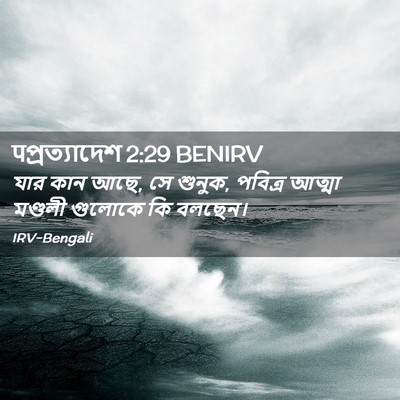 Picture 02 - पপ্রত্যাদেশ 2:29 BENIRV - যার কান আছে, সে - Bible Verse Picture