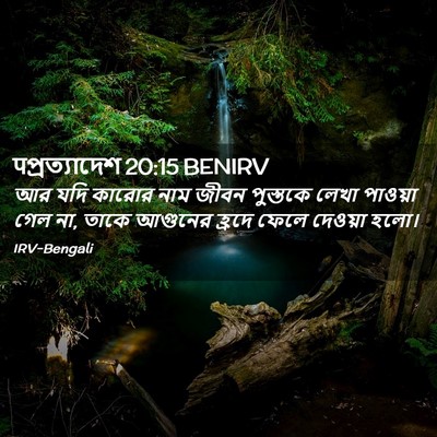 Picture 02 - पপ্রত্যাদেশ 20:15 BENIRV - আর যদি কারোর নাম - Bible Verse Picture