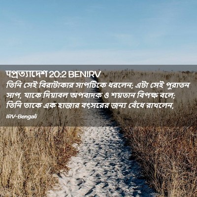 Picture 02 - पপ্রত্যাদেশ 20:2 BENIRV - তিনি সেই - Bible Verse Picture