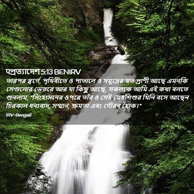 Picture 02 - पপ্রত্যাদেশ 5:13 BENIRV - তারপর স্বর্গে, - Bible Verse Picture