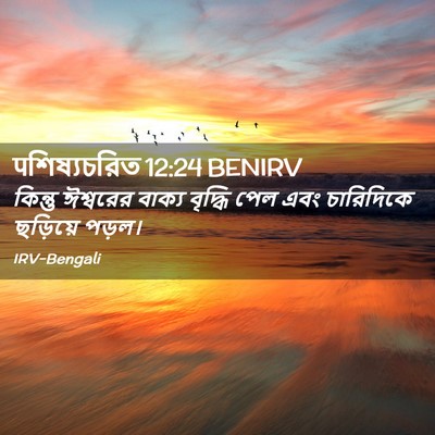 Picture 02 - पশিষ্যচরিত 12:24 BENIRV - কিন্তু ঈশ্বরের - Bible Verse Picture