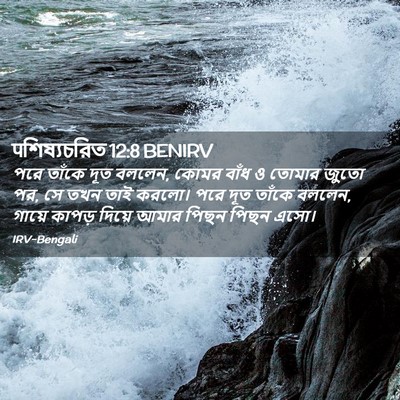 Picture 02 - पশিষ্যচরিত 12:8 BENIRV - পরে তাঁকে দূত - Bible Verse Picture
