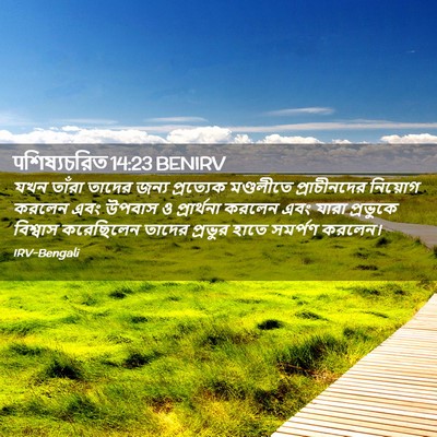 Picture 02 - पশিষ্যচরিত 14:23 BENIRV - যখন তাঁরা তাদের - Bible Verse Picture