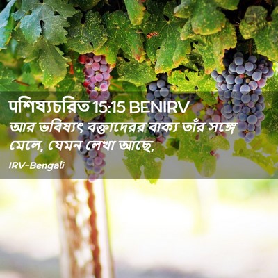 Picture 02 - पশিষ্যচরিত 15:15 BENIRV - আর ভবিষ্যৎ - Bible Verse Picture