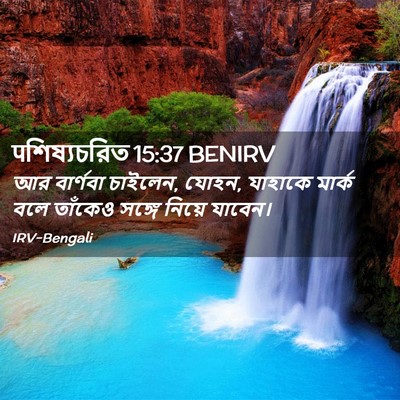 Picture 02 - पশিষ্যচরিত 15:37 BENIRV - আর বার্ণবা চাইলেন, - Bible Verse Picture