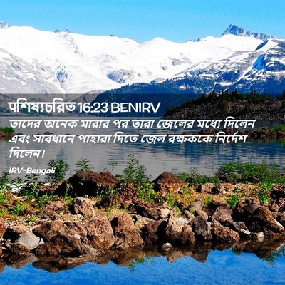 Picture 02 - पশিষ্যচরিত 16:23 BENIRV - তাদের অনেক মারার - Bible Verse Picture