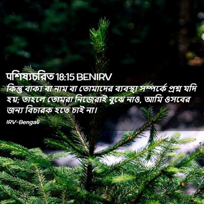 Picture 02 - पশিষ্যচরিত 18:15 BENIRV - কিন্তু বাক্য বা - Bible Verse Picture
