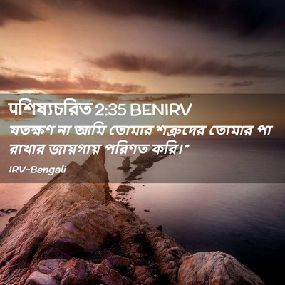 Picture 02 - पশিষ্যচরিত 2:35 BENIRV - যতক্ষণ না আমি - Bible Verse Picture