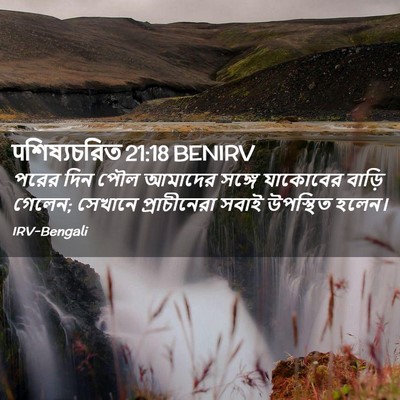 Picture 02 - पশিষ্যচরিত 21:18 BENIRV - পরের দিন পৌল - Bible Verse Picture