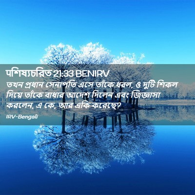 Picture 02 - पশিষ্যচরিত 21:33 BENIRV - তখন প্রধান - Bible Verse Picture