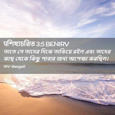 Picture 02 - पশিষ্যচরিত 3:5 BENIRV - তাতে সে তাদের দিকে - Bible Verse Picture