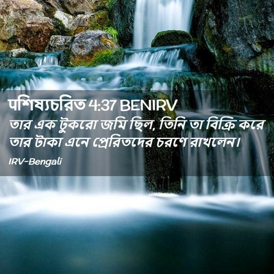 Picture 02 - पশিষ্যচরিত 4:37 BENIRV - তার এক টুকরো জমি - Bible Verse Picture