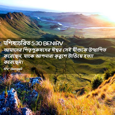 Picture 02 - पশিষ্যচরিত 5:30 BENIRV - আমাদের - Bible Verse Picture