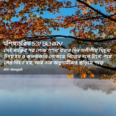 Picture 02 - पশিষ্যচরিত 5:37 BENIRV - সেই ব্যক্তির পর - Bible Verse Picture