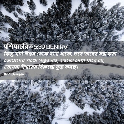 Picture 02 - पশিষ্যচরিত 5:39 BENIRV - কিন্তু যদি ঈশ্বর - Bible Verse Picture