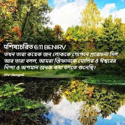 Picture 02 - पশিষ্যচরিত 6:11 BENIRV - তখন তারা কয়েক জন - Bible Verse Picture