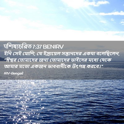 Picture 02 - पশিষ্যচরিত 7:37 BENIRV - ইনি সেই মোশি, যে - Bible Verse Picture