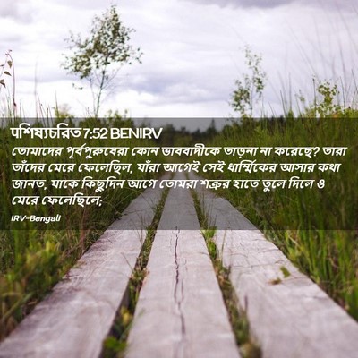 Picture 02 - पশিষ্যচরিত 7:52 BENIRV - তোমাদের - Bible Verse Picture