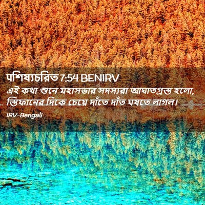 Picture 02 - पশিষ্যচরিত 7:54 BENIRV - এই কথা শুনে - Bible Verse Picture