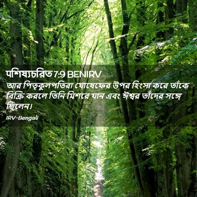 Picture 02 - पশিষ্যচরিত 7:9 BENIRV - আর পিতৃকুলপতিরা - Bible Verse Picture