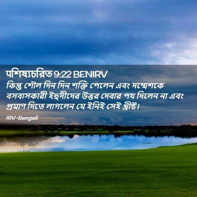 Picture 02 - पশিষ্যচরিত 9:22 BENIRV - কিন্তু শৌল দিন দিন - Bible Verse Picture