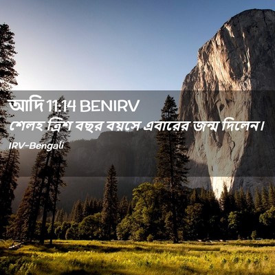 Picture 02 - আদি 11:14 BENIRV - শেলহ ত্রিশ বছর - Bible Verse Picture