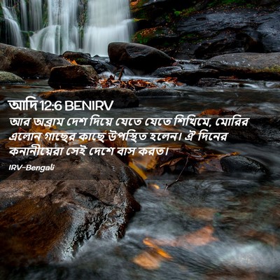 Picture 02 - আদি 12:6 BENIRV - আর অব্রাম দেশ - Bible Verse Picture