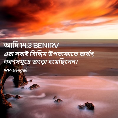 Picture 02 - আদি 14:3 BENIRV - এরা সবাই সিদ্দিম - Bible Verse Picture