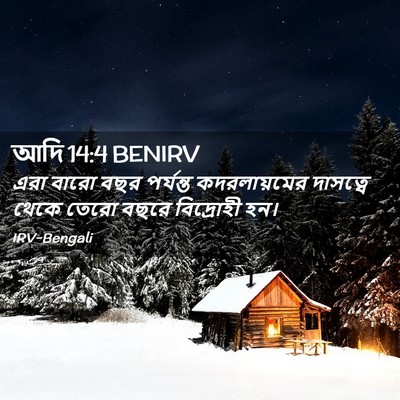 Picture 02 - আদি 14:4 BENIRV - এরা বারো বছর - Bible Verse Picture