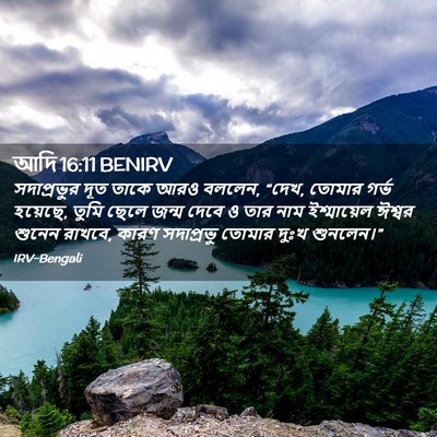 Picture 02 - আদি 16:11 BENIRV - সদাপ্রভুর দূত - Bible Verse Picture