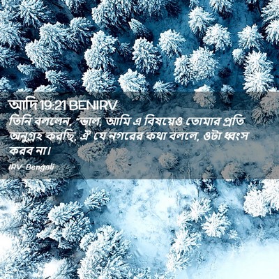Picture 02 - আদি 19:21 BENIRV - তিনি বললেন, “ভাল, - Bible Verse Picture