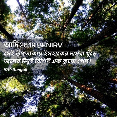 Picture 02 - আদি 26:19 BENIRV - সেই উপত্যকায় - Bible Verse Picture
