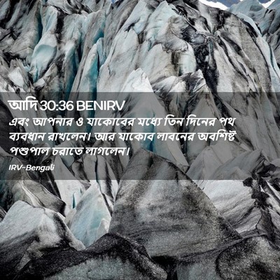 Picture 02 - আদি 30:36 BENIRV - এবং আপনার ও - Bible Verse Picture