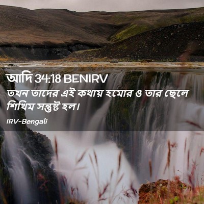 Picture 02 - আদি 34:18 BENIRV - তখন তাদের এই কথায় - Bible Verse Picture