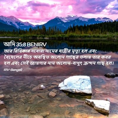 Picture 02 - আদি 35:8 BENIRV - আর রিবিকার দবোরা - Bible Verse Picture