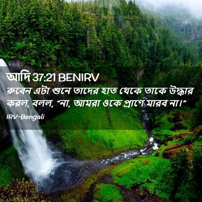 Picture 02 - আদি 37:21 BENIRV - রুবেন এটা শুনে - Bible Verse Picture
