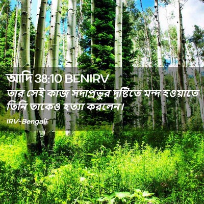 Picture 02 - আদি 38:10 BENIRV - তার সেই কাজ - Bible Verse Picture