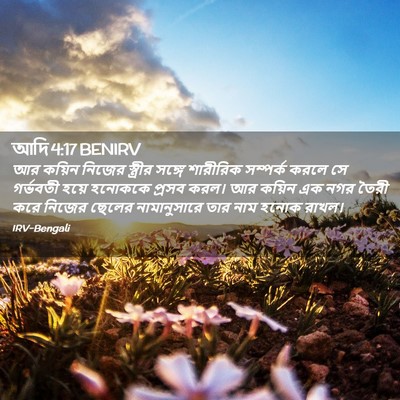 Picture 02 - আদি 4:17 BENIRV - আর কয়িন নিজের - Bible Verse Picture