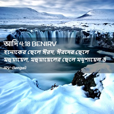 Picture 02 - আদি 4:18 BENIRV - হনোকের ছেলে ঈরদ, - Bible Verse Picture