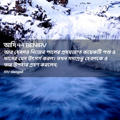 Picture 02 - আদি 4:4 BENIRV - আর হেবলও নিজের - Bible Verse Picture