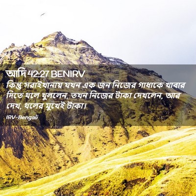 Picture 02 - আদি 42:27 BENIRV - কিন্তু সরাইখানায় - Bible Verse Picture