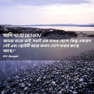 Picture 02 - আদি 42:32 BENIRV - আমরা বারো ভাই, সবাই - Bible Verse Picture